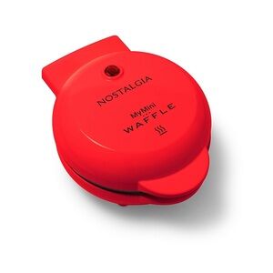 Nostalgia MyMini Bright Red Waffle Maker